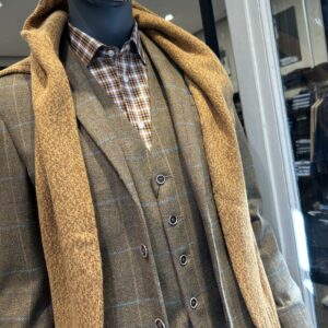Veste tweed à carreaux